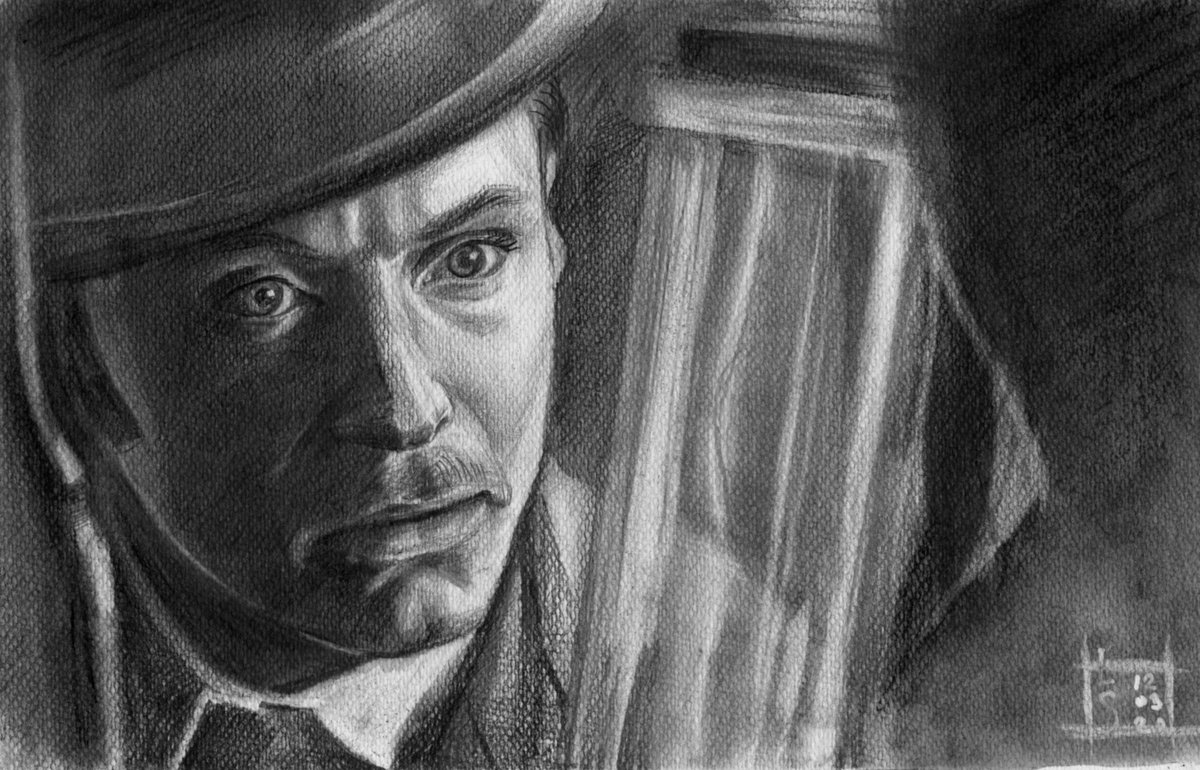 David Jude Heyworth Law as Dr. Watson in Sherlock Holmes, 2009 by SVITLANA LAGUTINA