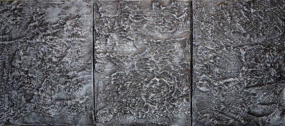 " Grey Intensity "  triptych 3 panel