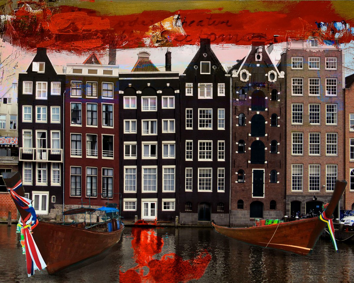 Expressive Photograph , Amsterdam View Opus 222 By Geert Lemmers Fpa, 39 X 31, Artwork For Sale On Artfinder