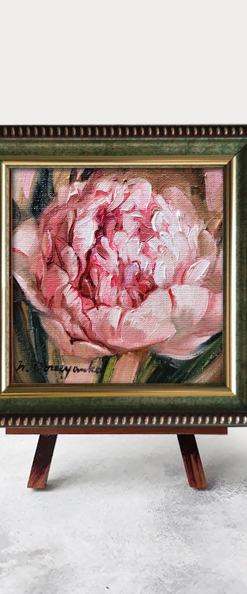 Peony flower by Nataly Derevyanko
