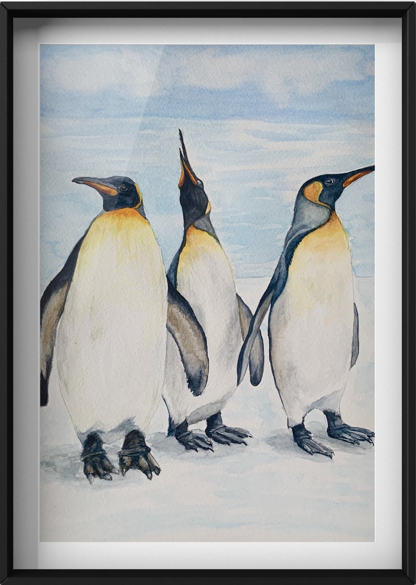 Happy Penguins by Lucia Kasardova