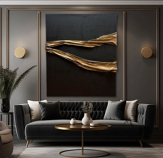 Black & Gold Abstract Elegance