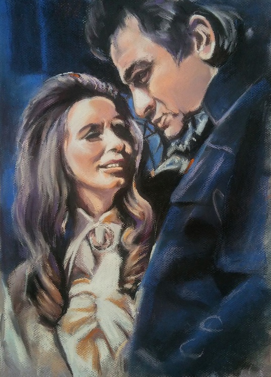Johnny Cash And June Carter By Magdalena Palega Artfinder