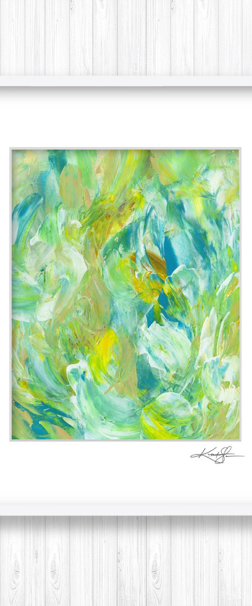 Tranquility Blooms 16 - Flower Painting by Kathy Morton Stanion by Kathy Morton Stanion