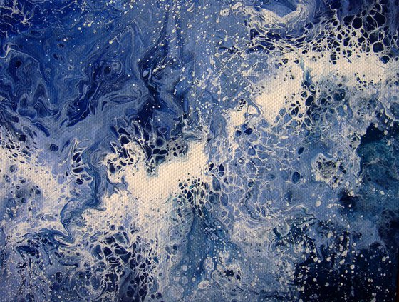 Seascape Painting "Sea Lace" 70 x 90 cm