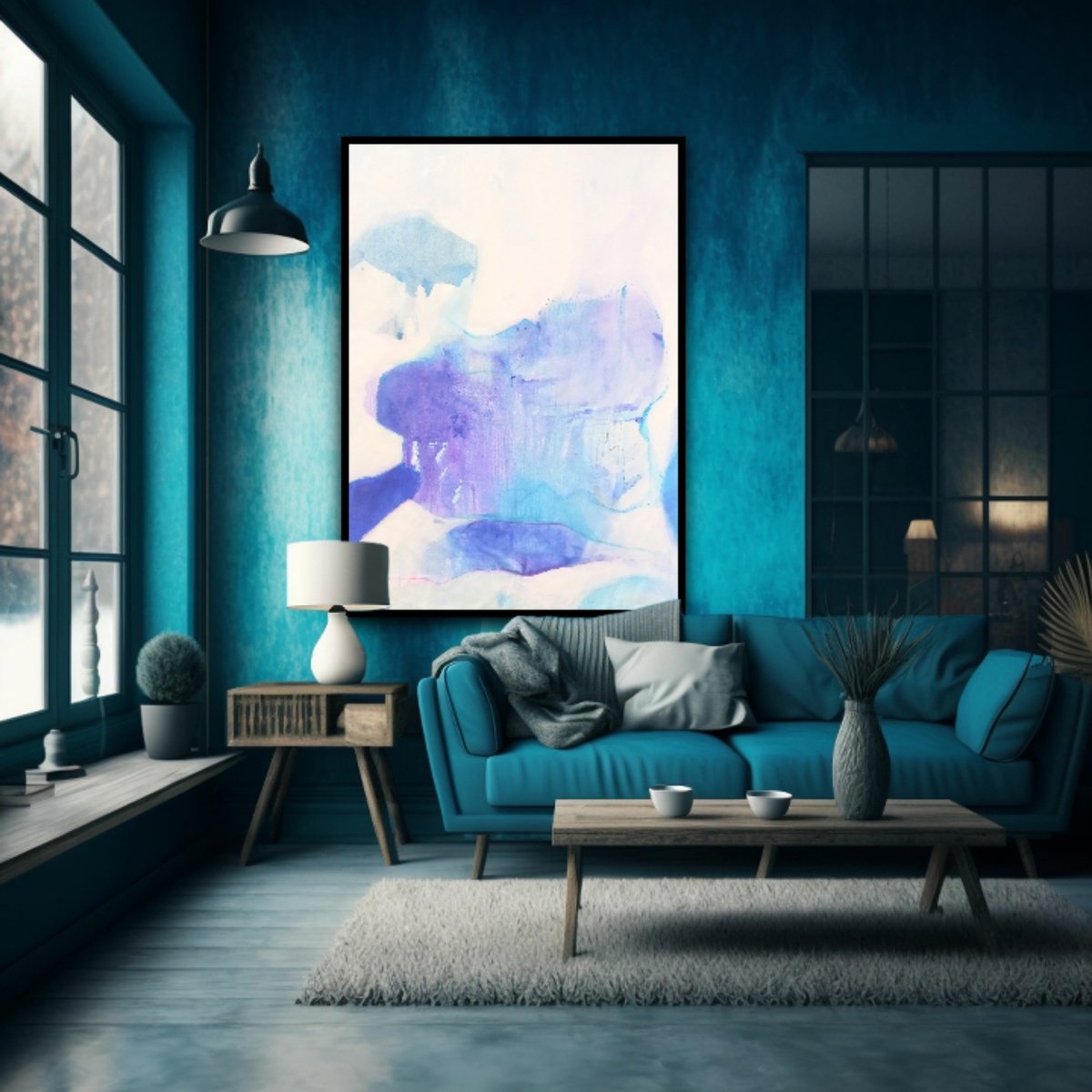 Abstract Acrylic Painting By Gugi Goo, 39 X 59, Despedidas (Invisibile Words), Original Artwork