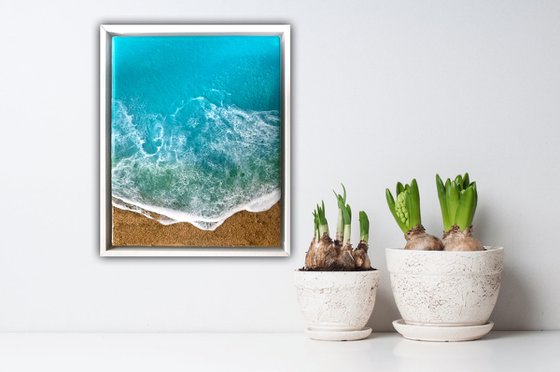 Teal Waves - Ocean, beach, sun