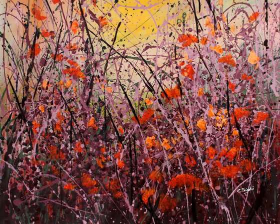 The Flame # 1  -  Original floral landscape