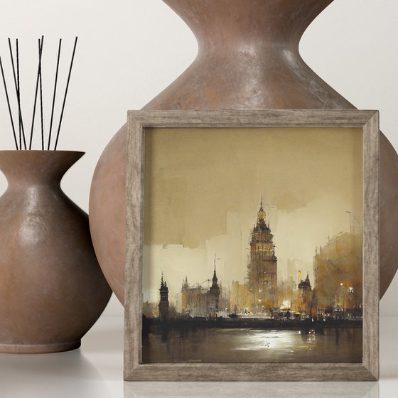 Digital Painting " Abstract London" v1