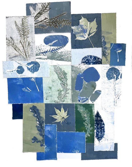 Botanicals in Blues and Greens