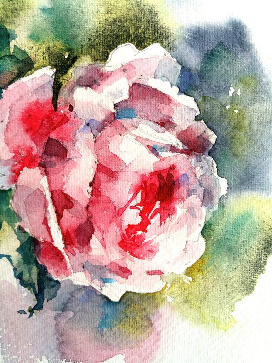 "Scent of rose" original watercolor