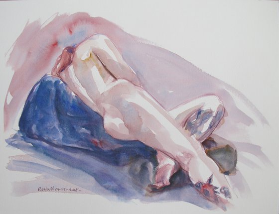 Reclining female nude