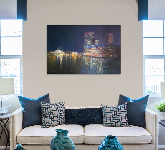 MediaCity, Manchester - Original painting, 30 x 20"