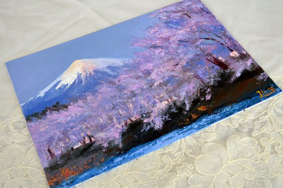 Purple Twilight over Fuji