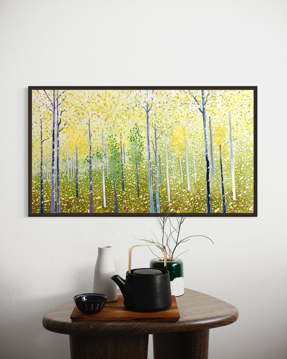 Yellow birches