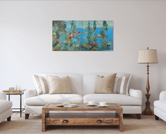 Turquoise Lake (diptych)