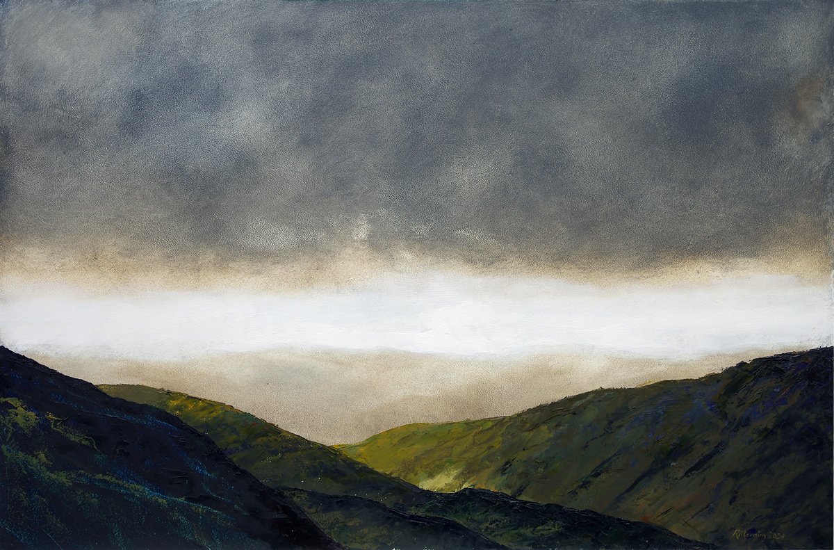 Landscape Oil Painting By Richard Manning, 36 X 24", Landscape-50, Original Artwork