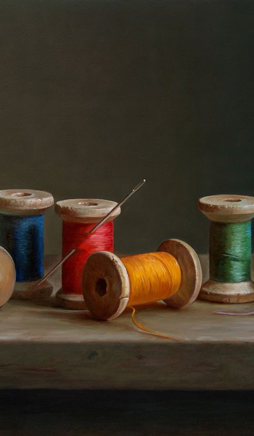 Cotton Bobbins by Albert Kechyan