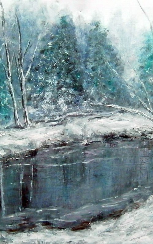 Winter by the river .. by Emília Urbaníková