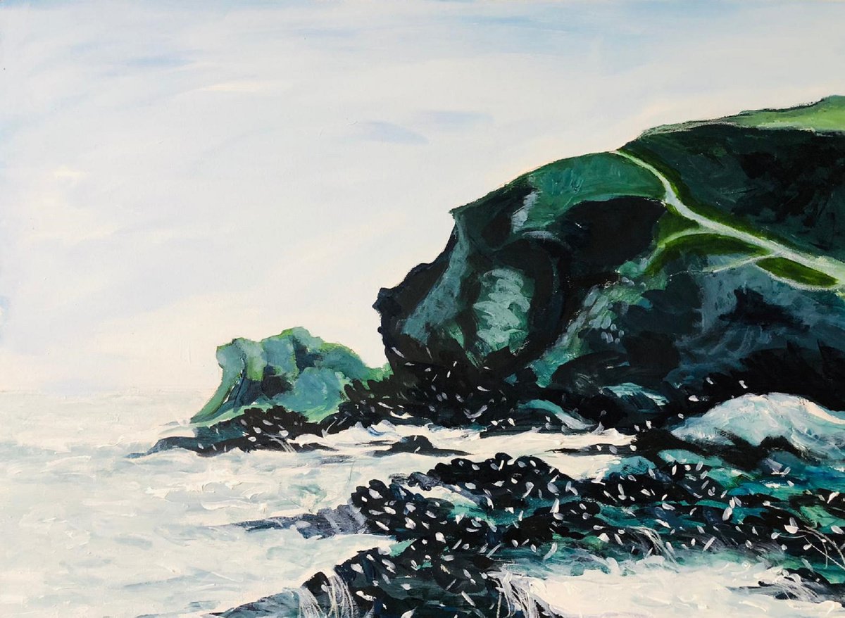  Evening By The Lizard Point By Shabs Beigh, 23 X 19, Artwork For Sale On Artfinder