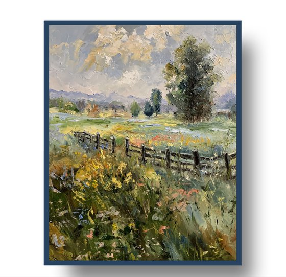 Wildflower Meadow Landscape.