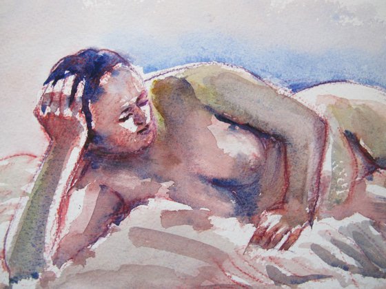 reclining female nude