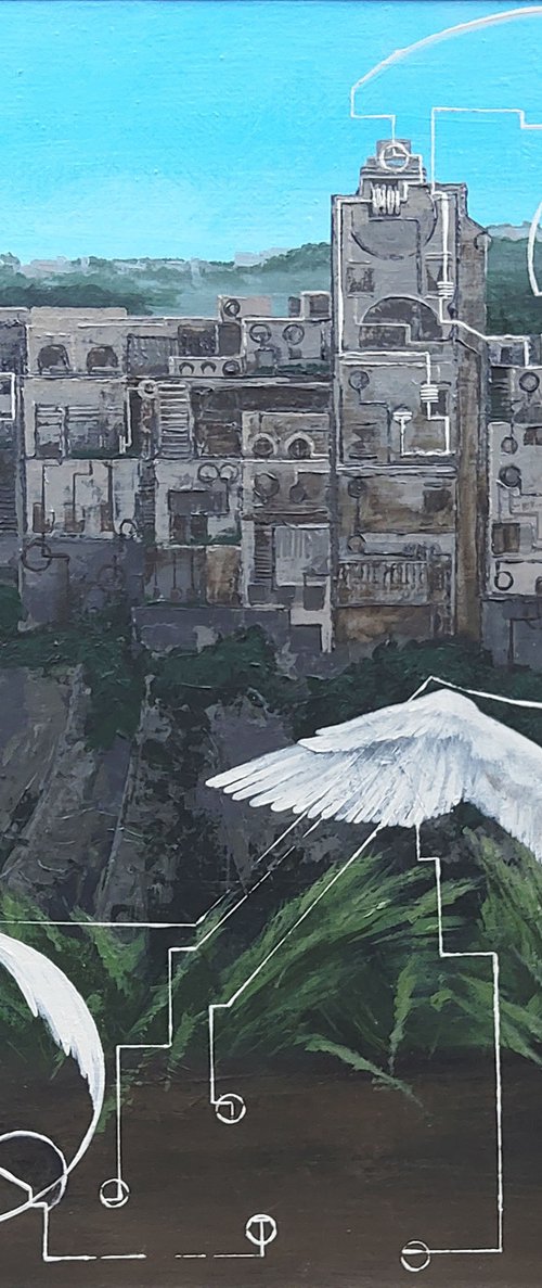 Leda and the Swan III (Matera) by Rebecca J. White
