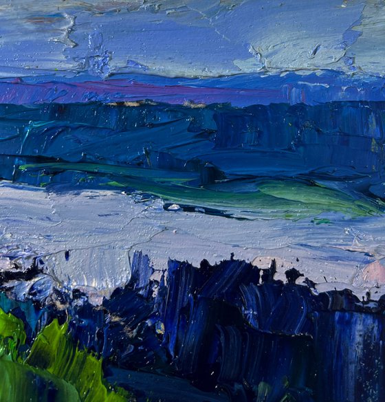 The River Flows along the Forest