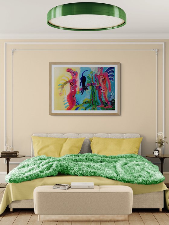 Adam is looking for Eve