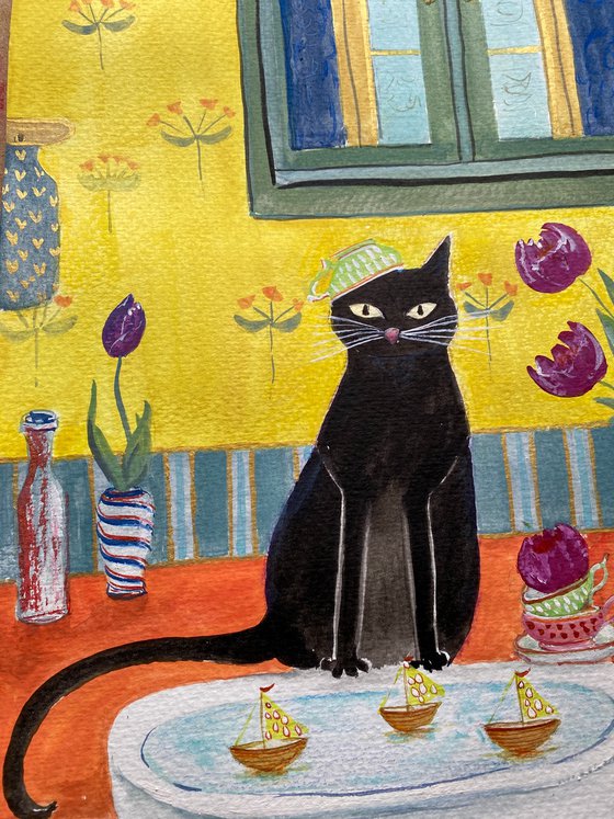 Whiskers and Whims: Home Adventures of a Black Cat - Regatta