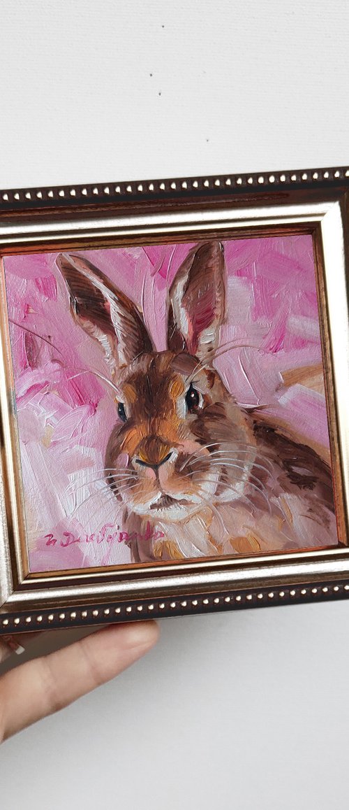 Cute rabbit by Nataly Derevyanko