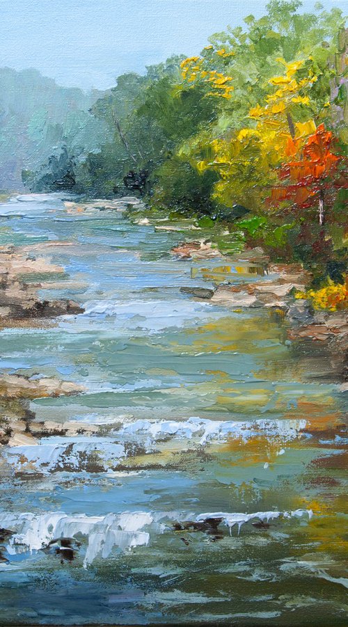 Forest creek. by Tetiana Vysochynska