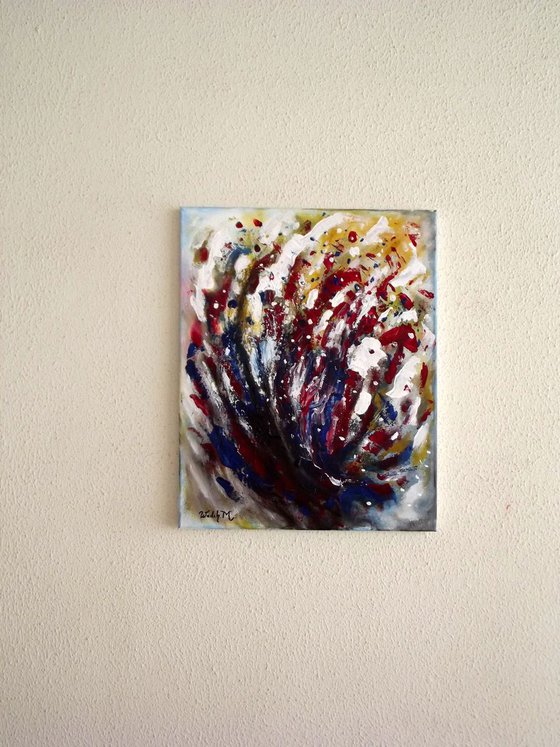 RELEASING - Abstract decorative painting (40x50cm)