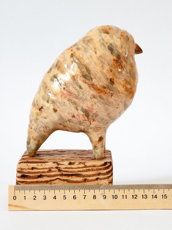 Ceramic sculpture "Partridge "