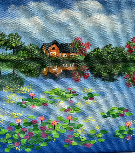 House by the pond