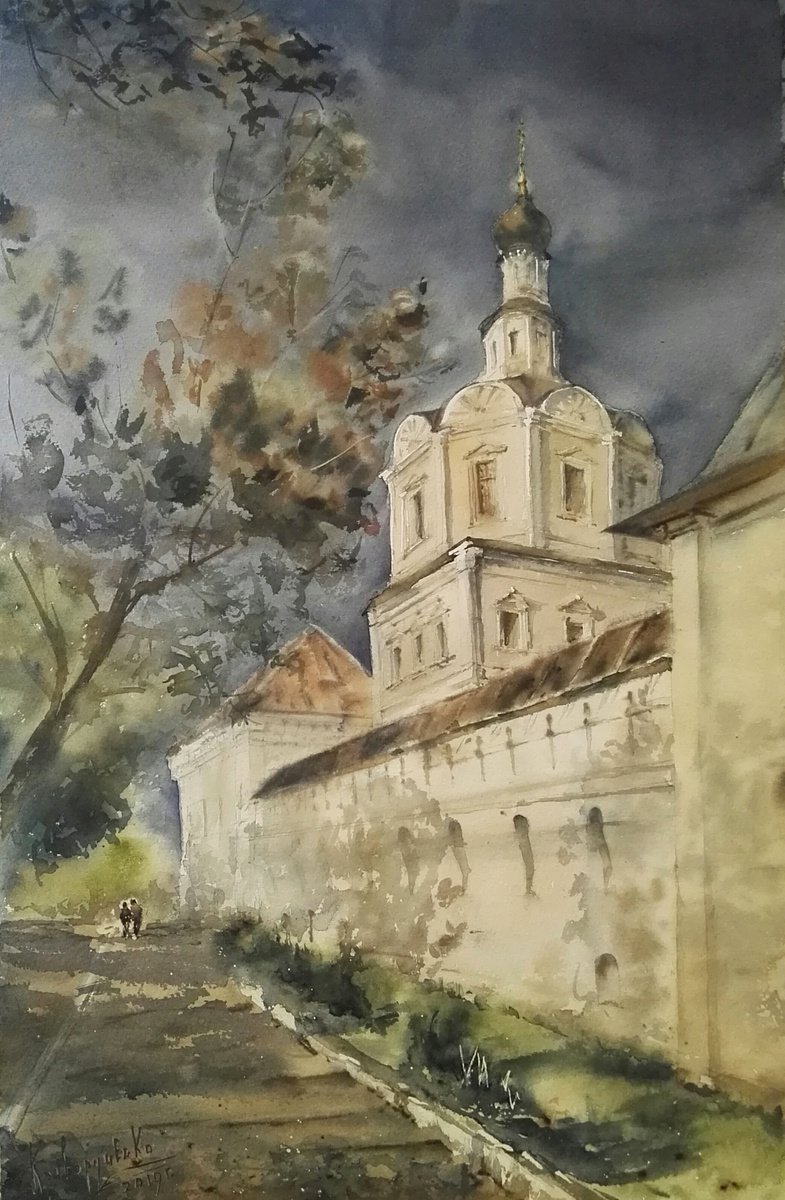 Painting Before the storm by Elena Krivoruchenko