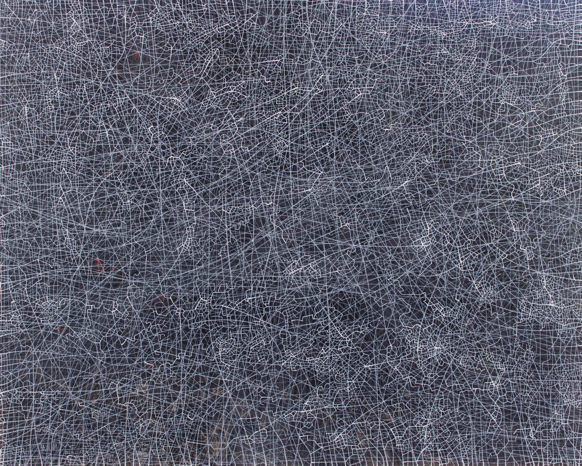 Abstract Acrylic Painting By Tingqun Zhang, 39 X 31", 2024.2.27, Original Artwork