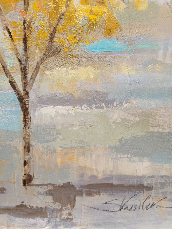 Golden Tree and Fog I