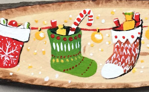 Christmas stockings. New Year's decor. by Natalia Veyner