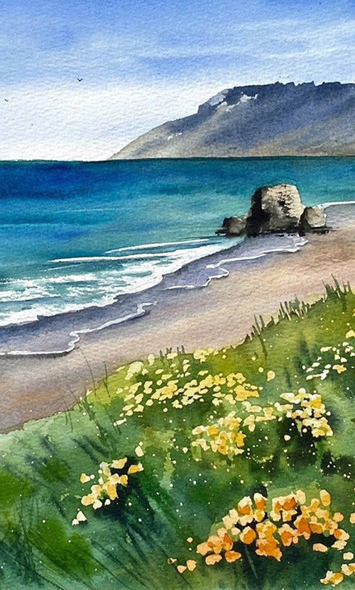 Blooming Coastal View by Irina Povaliaeva