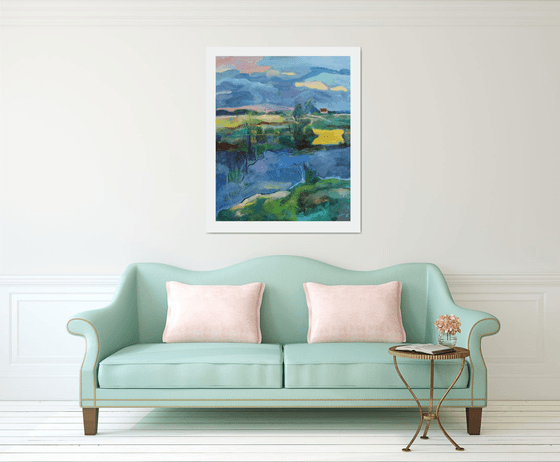 Landscape with a Yellow Boat