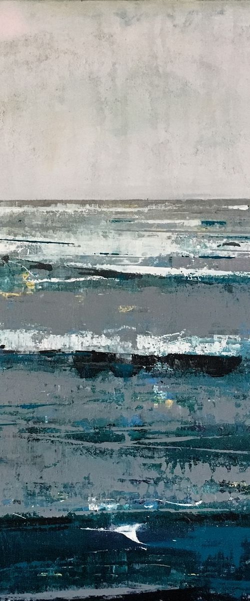 Ocean Contemporary Art Abstract by Bo Kravchenko by Bo Kravchenko