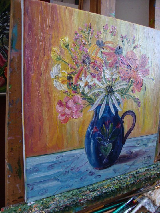 Blue vase