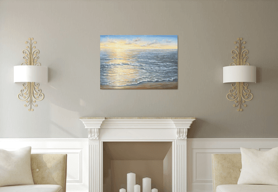 Light over the ocean