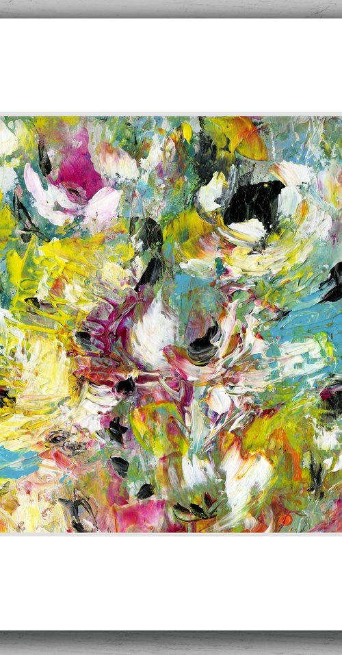 Floral Fall 46 - Flower Painting by Kathy Morton Stanion by Kathy Morton Stanion