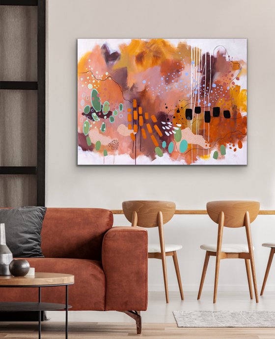 Flagstaff - Original bold abstract on canvas - Ready to hang