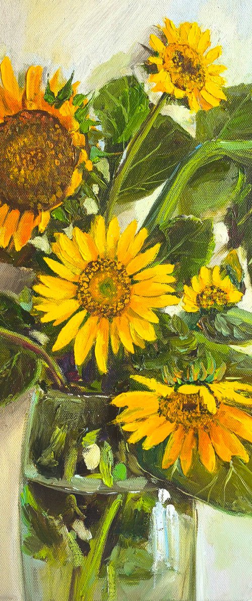 Sunflowers bouquet by Leyla Demir