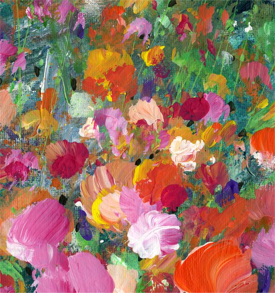 Here Comes The Rain - Floral Painting by Kathy Morton Stanion