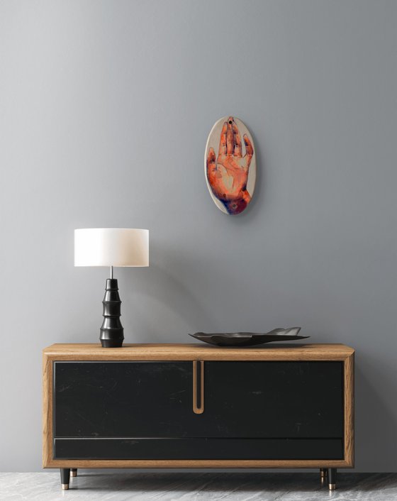 Ceramic female hand