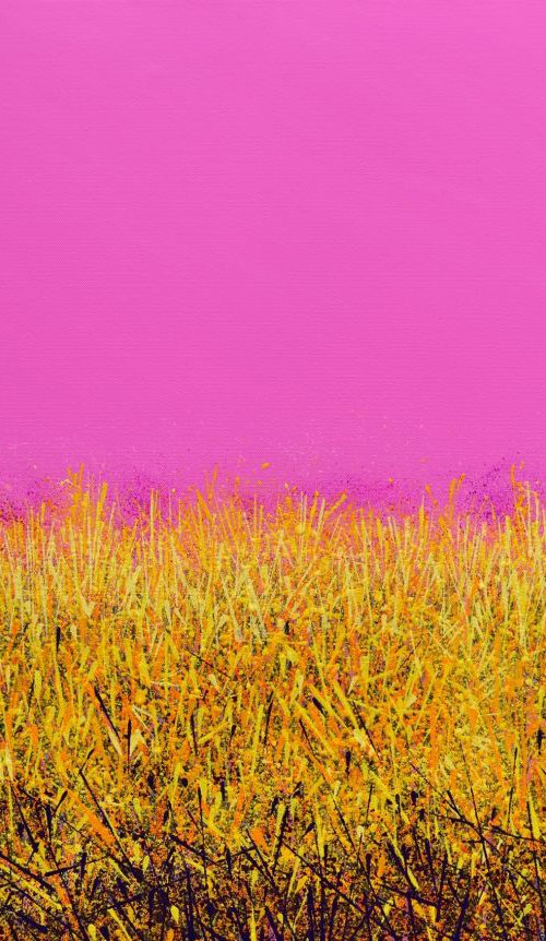 Park Life - Pink and Gold by Marc Todd